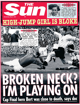 Die Titelseite der "Sun" EverheardofBertTrautmann956FacupFinalthe a0d8f2d8830f3e9bc1a1c46196eedca8