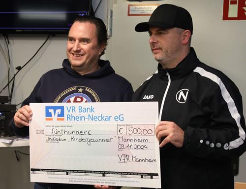 (Foto: Ed. Nohe) VfR Präsident Boris Scheuermann, links, und Zlatko Blaskic